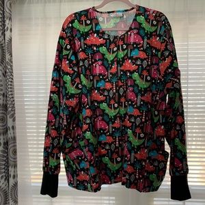 UA Scrubs snap front jacket size 2x